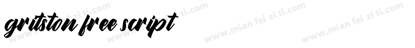 gritston free script字体转换
